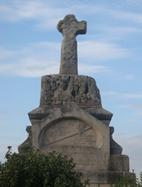 Pomník českého krále Jana Lucemburského u Kresčaku